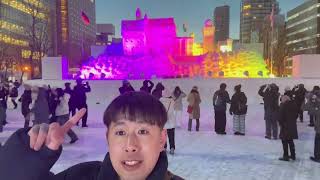 SAPPORO SNOW FESTIVAL in Hokkaido Japan ❄️ 🇯🇵 [upl. by Jelle]