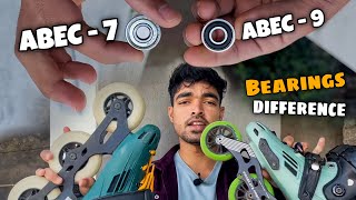 What is The Difference Between ABEC7 Bearings Vs ABEC9 Bearings Skate Bearings [upl. by Neelyk]