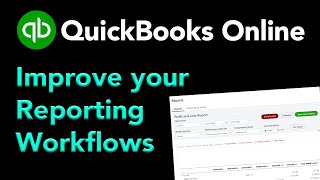 QuickBooks Online Improved Reporting Tools [upl. by Marvella833]