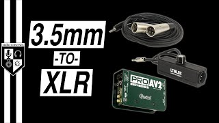 35mmtoXLR 3 WAYS to CONNECT HEADPHONE OUTPUT to MIC INPUT [upl. by Arutak555]