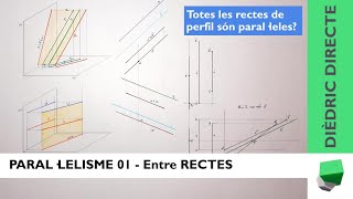 PARAL·LELISME entre RECTES  Paral·lelisme 01  Dièdric directe [upl. by Zantos883]