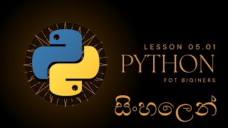 Python Data Types  Python සිංහලෙන්  Beginner Course  Lesson 0501 [upl. by Sarilda]