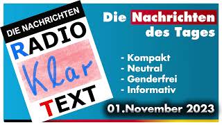 Radio Klartext Nachrichten 1November 2023 [upl. by Nytsuj]