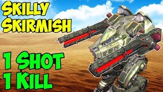 1 Shot 1 Kill  Funny Skill Skirmish War Robots Rogatka Gameplay  WR [upl. by Yasibit]