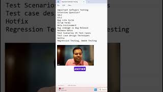 Software Testing Important Interview Questions SoftwareTesting AutomationTesting shorts [upl. by Nabalas350]