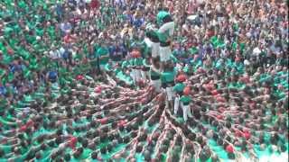 Castellers de Vilafranca  Td8  Concurs de Castells 2012 [upl. by Nilla]