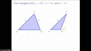 The Law of Sines The Ambiguous Case [upl. by Pirzada63]