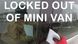 Quick and easy break into Mini Van Locked out of Dodge Caravan [upl. by Chandra]