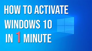 How to Activate Windows 10 Permanently in 1 MINUTE [upl. by Charmine]