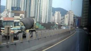 동서고가도로 낙동대교  황령IC Dongseo Elevated Road in Busan Korea [upl. by Nelhsa]