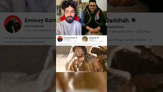 EMIWAY BANTAI 🆚 BADSHAH😈shortsfeed emiwaybantai ytshorts badshah 😡Ompminder controversi🔥 [upl. by Strauss]