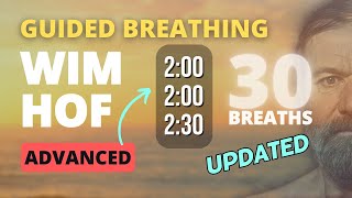 Best Guided Breathing  Wim Hof 3 Rounds 30 BREATHS ADVANCED [upl. by Birdie163]