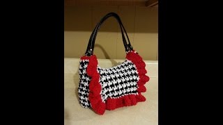 How to Crochet a Purse  Houndstooth Stitch Purse Tutorial [upl. by Stephanie984]