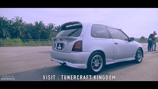 Toyota Starlet Glanza Turbo  After Restoration at Toyota Mega Gathering 2018 [upl. by Akalam]