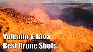 Iceland Volcano – Best Drone Footage [upl. by Atileda618]