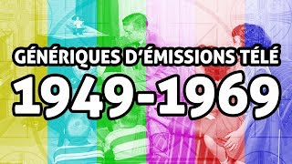 Génériques démissions télé de 1949 à 1969 en français [upl. by Rexana]