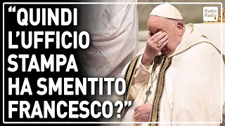 UFFICIO STAMPA DEL VATICANO SMENTISCE IL PAPA ▷ LASTRUSA GIRAVOLTA PER NEGARE LAPPELLO DI PACE [upl. by Neelhsa]