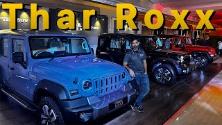 Thar Roxx 5 Door Top Model Walkaround  Base MX1 Variant Launched 1299L  Features Specs Price [upl. by Llenyaj804]