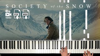 Society Of The Snow La Sociedad de la nieve  Theme  Leaving Home  Piano Cover [upl. by Ericksen]