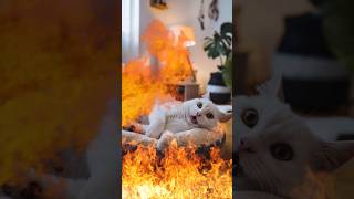 Brave Cat Saves Owner from House Fire  Heartwarming Rescue Story [upl. by Prouty]