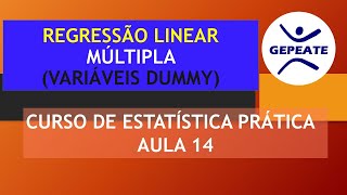 Regressão Linear Multipla com variáveis Dummy  Curso de Estatística Prática  Aula 14 [upl. by Ihcelek]