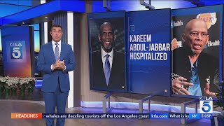 Lakers legend Kareem AbdulJabbar injured in fall [upl. by Akino975]