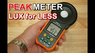 Cheap Light Meter Review  Peak Meters PM6612 is Worth Consideration [upl. by Ilojne87]