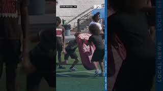 NFL star Micah Parsons holds free football camp for hometown Harrisburg [upl. by Edorej284]