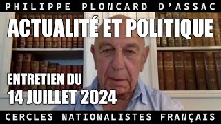 Actualité et politique du 14 juillet 2024 [upl. by Rosemary854]