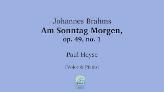 Johannes Brahms  Am Sonntag Morgen [upl. by Atnod113]