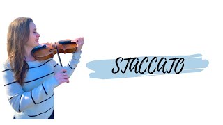 Staccato  Violin Tutorial [upl. by Nyvrem]