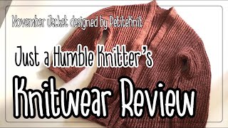 Knitwear Review November Jacket by PetiteKnit [upl. by Copland648]