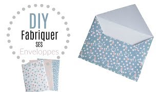 DIY COMMENT FABRIQUER FAIRE SES ENVELOPPES FACILEMENT [upl. by Alleuqram837]