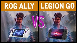 ASUS ROG ALLY vs LENOVO LEGION GO in 10 Games [upl. by Akina]