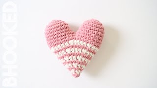 Amigurumi Crochet Heart StepbyStep Tutorial [upl. by Gombosi]