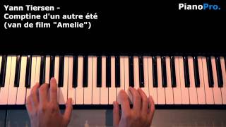 Yann Tiersen  Comptine dun autre été  Amelie piano tutorial [upl. by Jeffry]