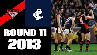 Essendon Bombers VS Carlton Blues  Round 11 2013  Match Highlights [upl. by Suoilenroc]