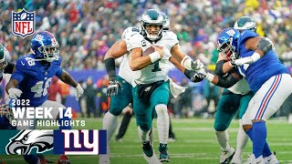 Philadelphia Eagles vs New York Giants  2022 Week 14 Game Highlights [upl. by Croft995]