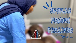 How To Examine and Measure The JVP Jugular Venous Pressure [upl. by Annayehc235]