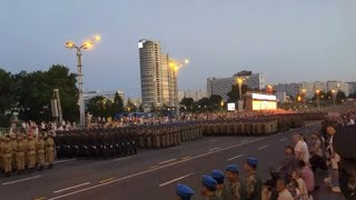 Belarus Anthem  2024 Rehearsals for Minsk Independence Day Parade  June 29th [upl. by Yoshiko385]