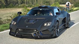 1200HP Twin Turbo V8 Evantra Supercar in Action amp OnBoard  AMAZING Turbo Flutter Sounds [upl. by O'Toole]