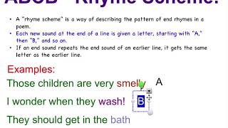 ABCB Rhyme Scheme [upl. by Ecertap830]