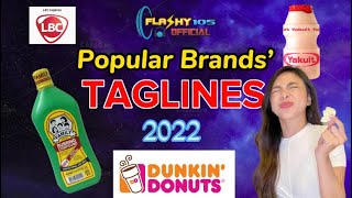 POPULAR BRANDS’ TAGLINES  UPDATED  2022 [upl. by Noyad512]