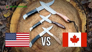 Knife Review and Comparisons  BUCK vs GROHMAN [upl. by Nipha]