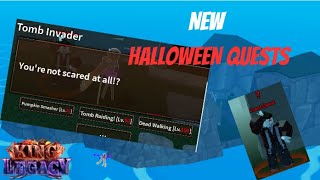 HOW TO DO THE NEW HALLOWEEN QUESTS  King legacy Update 48 First sea [upl. by Tila49]