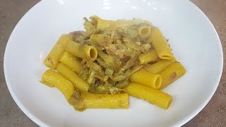 RIGATONI AI CARCIOFI CON PANCETTA E ZAFFERANO  FoodVlogger [upl. by Oric]