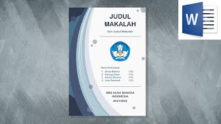 Cara Membuat Cover Makalah yang Menarik di Microsoft Word  Cover Eps 7 [upl. by Ikiv261]