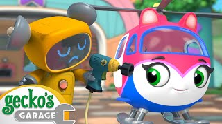 Geckos Helicopter Fix  Go Geckos Garage  Geckos Adventures  Kids Cartoons [upl. by Carie]