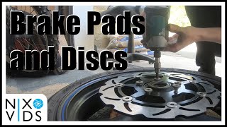 Changing the Brake Pads and Discs on my ZX6R 20032004 [upl. by Woll]