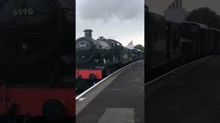 6990 ‘witherslack hall’ powers through watchet station ￼the west summerset railway [upl. by Bigford]